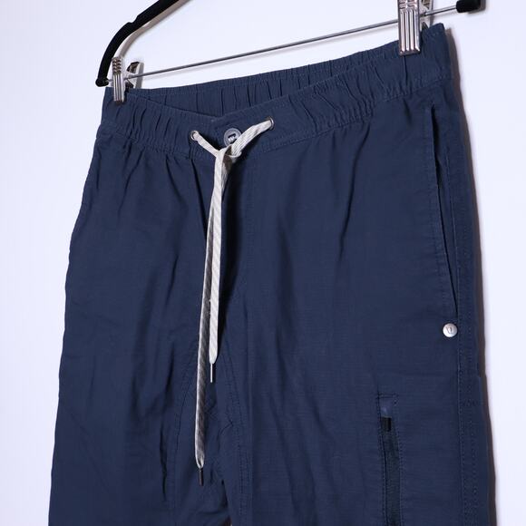 VUORI Ripstop Pant Indigo Tapered Leg Cotton Zip Pocket Stretch Casual Men's M - Picture 5 of 14